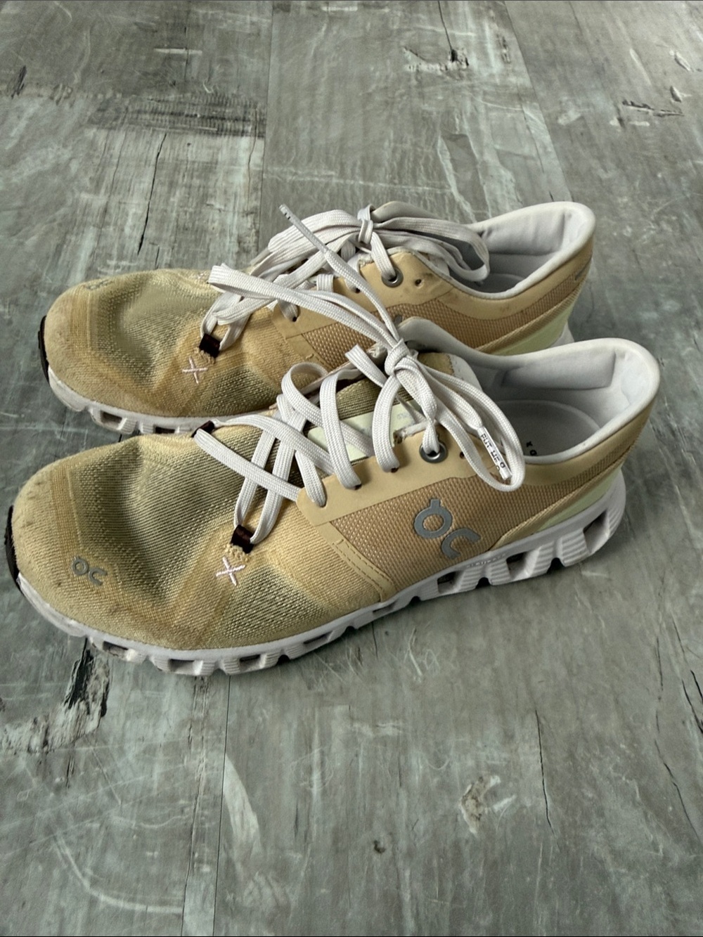 On Running Women's Cloudswift Sneakers in Beige and White